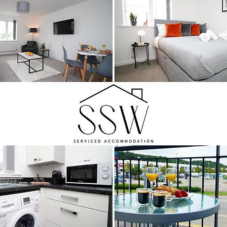 No 43 Stadium Views By Ssw - 2Br, Parking, Sleeps 4, 3Min Walk To Stadium, 10Min Drive To City Centre, Marina And Close To M4 Morriston Exterior foto