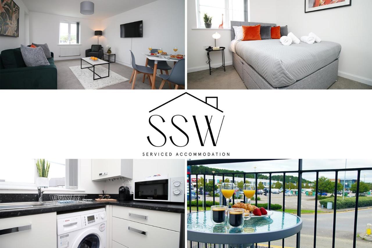 No 43 Stadium Views By Ssw - 2Br, Parking, Sleeps 4, 3Min Walk To Stadium, 10Min Drive To City Centre, Marina And Close To M4 Morriston Exterior foto